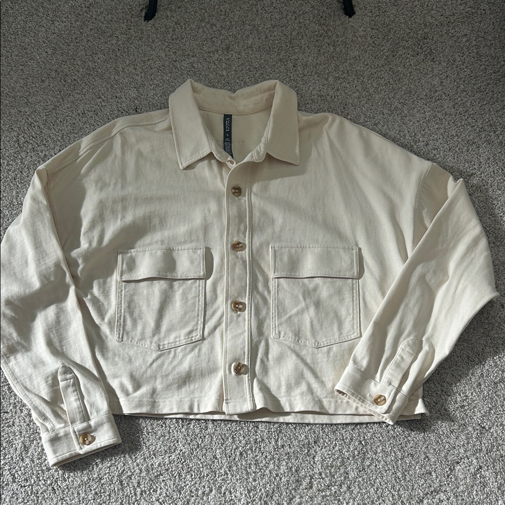 Vuori Cream Button Down Shirt